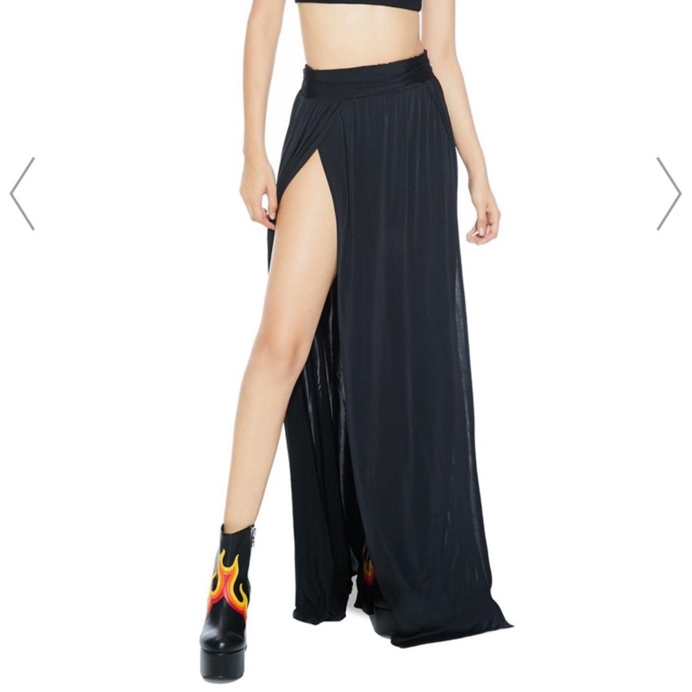 Dollskill double slit maxi skirt